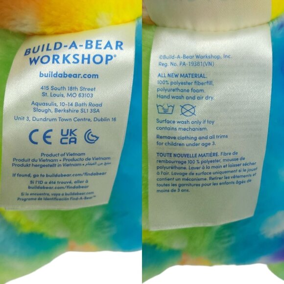 Build A Bear Workshop Rainbow Kittycorn Plush Holographic Horn Paws Stuffed Toy - Picture 11 of 12
